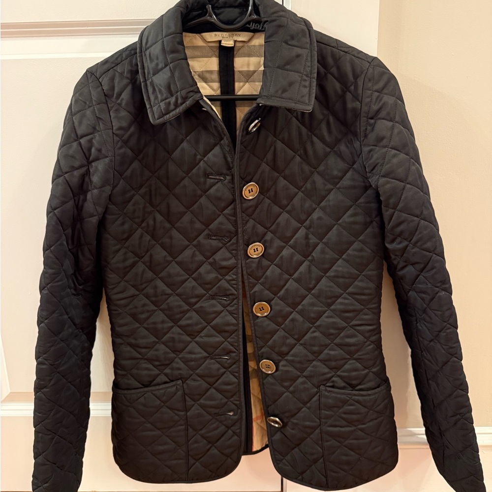 Burberry Black Quilted Jacket